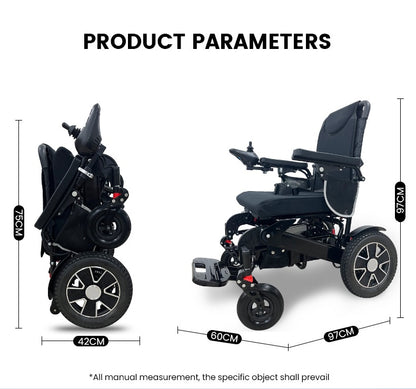 Fold and Ride Adjustable Electric Wheelchair