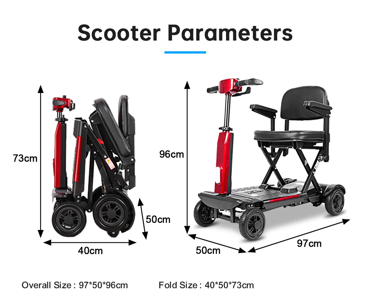 Fold and Ride Auto-Fold Mobility Scooter