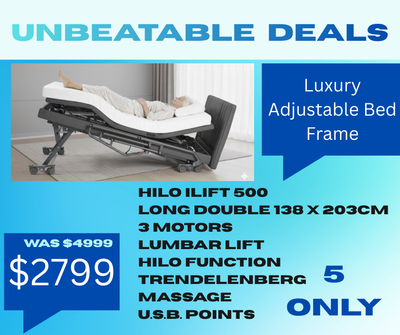 Clearance Long Double Luxury Hilo 138x203cm Base Only