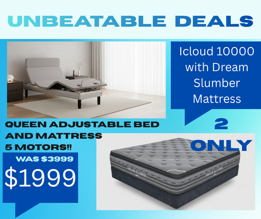 Clearance Queen Icloud 10000 with Dream Slumber mattress
