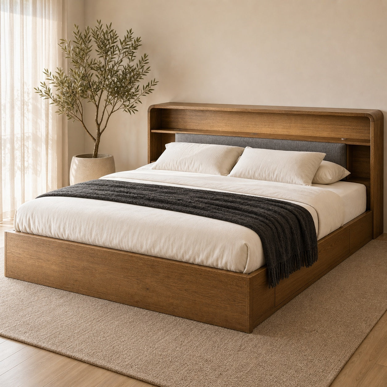 Narrogin Gas-Lift Storage Bed(Smoke)
