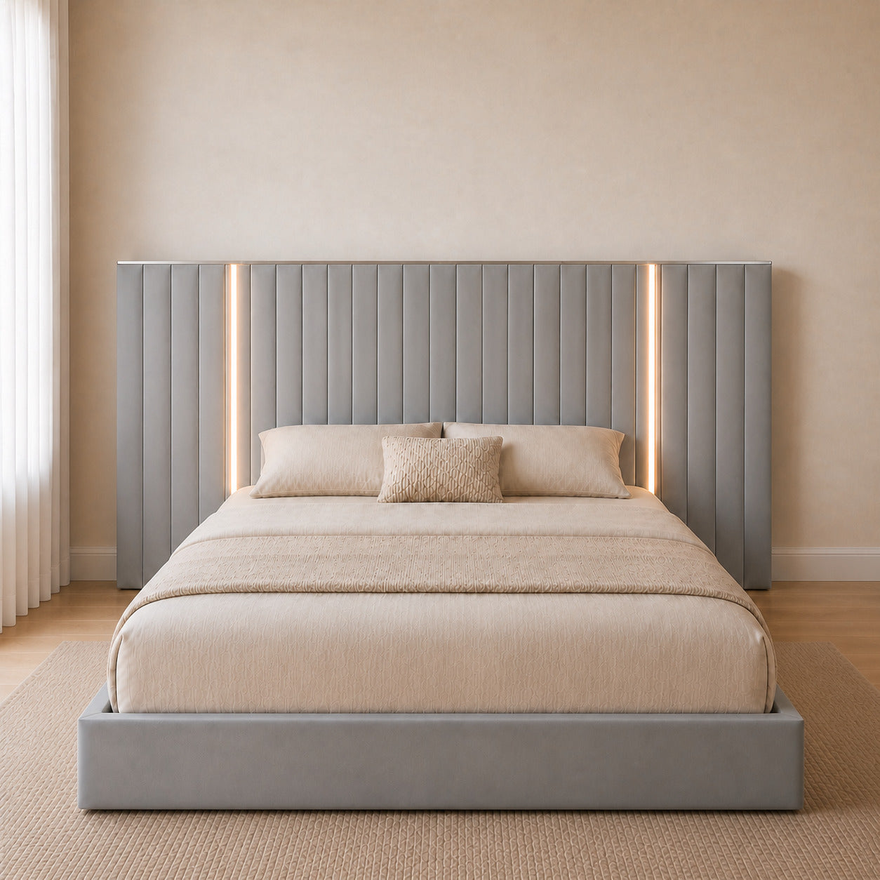 Palatial Gas-Lift Storage Bed
