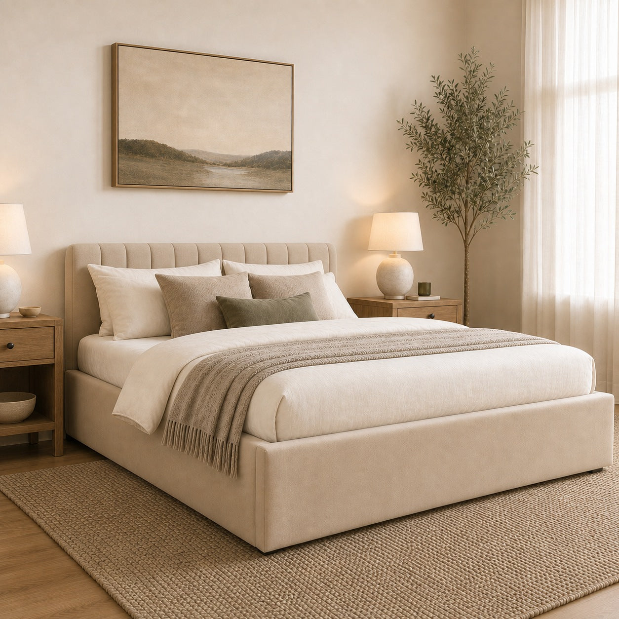 Scotty Gas Lift Storage Bedframe