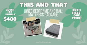 Jones Bed and Bali Mattress Package