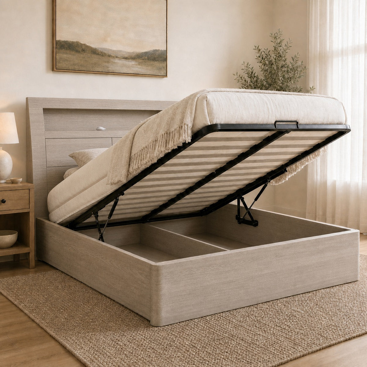 Yorkshire Gas Lift Storage Bed