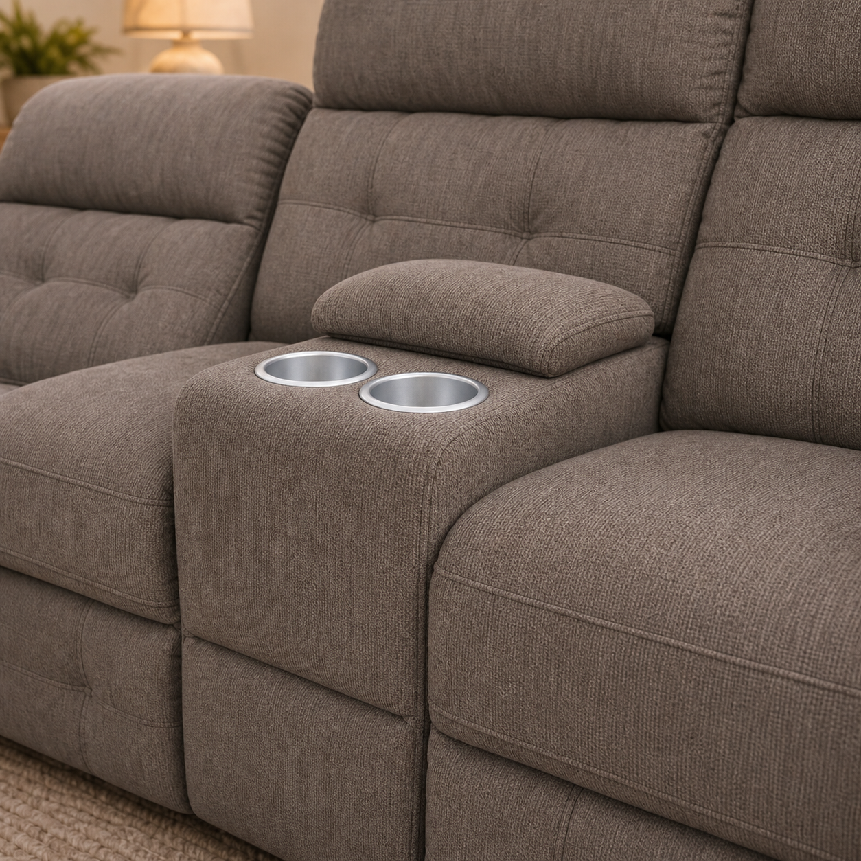 Cobalt Electric Five-Seater Corner Lounge